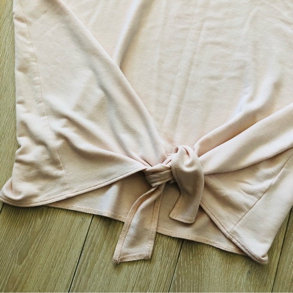 J. Crew Relaxed Fit Waist Tie Long Sleeve Top in Light Pink Size M - Picture 2 of 11